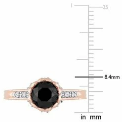 Stella Grace 10k Rose Gold 1 5/8 Carat T.W. Black & White Diamond Engagement Ring -Stella Grace Sales unnamed file 7884