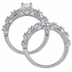 Stella Grace 10k White Gold 1 1/4 Carat T.W. Vintage Filigree Engagement Ring Set 10 Stella Grace 10k White Gold 1 1/4 Carat T.W. Vintage Filigree Engagement Ring Set -Stella Grace Sales unnamed file 7922