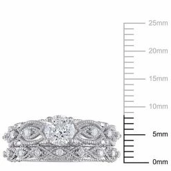 Stella Grace 10k White Gold 1 1/4 Carat T.W. Vintage Filigree Engagement Ring Set 12 Stella Grace 10k White Gold 1 1/4 Carat T.W. Vintage Filigree Engagement Ring Set -Stella Grace Sales unnamed file 7924