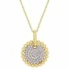 Stella Grace 10k Gold 1/5 Carat T.W. Diamond Cluster Pendant