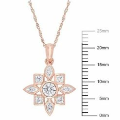 Stella Grace 10k Rose Gold 1/3 Carat T.W. Diamond Pendant Necklace -Stella Grace Sales unnamed file 7985