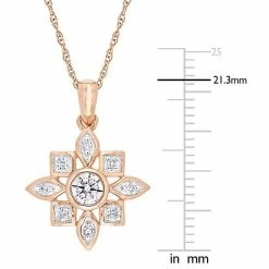 Stella Grace 10k Rose Gold 1/3 Carat T.W. Diamond Pendant Necklace -Stella Grace Sales unnamed file 7986