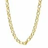 Stella Grace Men's 18k Gold Plated Silver Rolo Chain Necklace