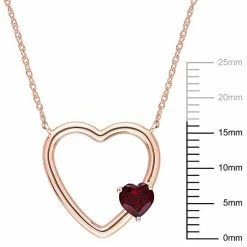 Stella Grace 10k Rose Gold Garnet Open Heart Pendant Necklace 9 Stella Grace 10k Rose Gold Garnet Open Heart Pendant Necklace -Stella Grace Sales unnamed file 8029