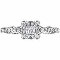 Stella Grace 10k White Gold 1/3 Carat T.W. Diamond Square Engagement Ring 14 Stella Grace 10k White Gold 1/3 Carat T.W. Diamond Square Engagement Ring -Stella Grace Sales unnamed file 8083