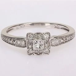 Stella Grace 10k White Gold 1/3 Carat T.W. Diamond Square Engagement Ring 15 Stella Grace 10k White Gold 1/3 Carat T.W. Diamond Square Engagement Ring -Stella Grace Sales unnamed file 8084