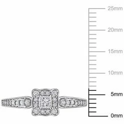 Stella Grace 10k White Gold 1/3 Carat T.W. Diamond Square Engagement Ring 16 Stella Grace 10k White Gold 1/3 Carat T.W. Diamond Square Engagement Ring -Stella Grace Sales unnamed file 8085