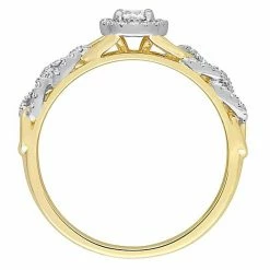 Stella Grace 10k Two-Tone Gold 1/3 Carat T.W. Diamond Oval Link Halo Engagement Ring -Stella Grace Sales unnamed file 8101