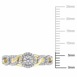 Stella Grace 10k Two-Tone Gold 1/3 Carat T.W. Diamond Oval Link Halo Engagement Ring -Stella Grace Sales unnamed file 8105