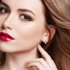 Stella Grace 10k Rose Gold Morganite Link Drop Earrings -Stella Grace Sales unnamed file 814