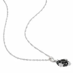 Stella Grace 10k White Gold 2/5 Carat Black & White Diamond Pendant Necklace -Stella Grace Sales unnamed file 8158