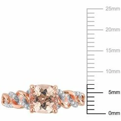 Stella Grace 10k Two-Tone Gold Morganite & 1/10 Carat T.W. Diamond Link Ring 16 Stella Grace 10k Two-Tone Gold Morganite & 1/10 Carat T.W. Diamond Link Ring -Stella Grace Sales unnamed file 8239
