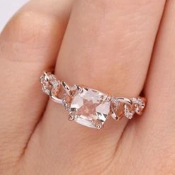 Stella Grace 10k Two-Tone Gold Morganite & 1/10 Carat T.W. Diamond Link Ring 18 Stella Grace 10k Two-Tone Gold Morganite & 1/10 Carat T.W. Diamond Link Ring -Stella Grace Sales unnamed file 8241