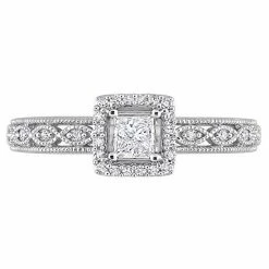 Stella Grace 10k White Gold 3/8 Carat T.W. Diamond Square Halo Engagement Ring 14 Stella Grace 10k White Gold 3/8 Carat T.W. Diamond Square Halo Engagement Ring -Stella Grace Sales unnamed file 8270