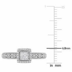 Stella Grace 10k White Gold 3/8 Carat T.W. Diamond Square Halo Engagement Ring 17 Stella Grace 10k White Gold 3/8 Carat T.W. Diamond Square Halo Engagement Ring -Stella Grace Sales unnamed file 8273