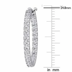 Stella Grace 10k White Gold White Topaz Inside-Out Hoop Earrings 6 Stella Grace 10k White Gold White Topaz Inside-Out Hoop Earrings -Stella Grace Sales unnamed file 8301