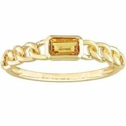 Stella Grace 10k Gold Citrine Link Ring