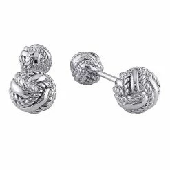 Stella Grace Sterling Silver Knot Cufflinks