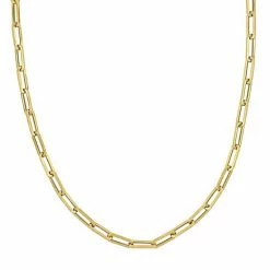 Stella Grace Men's 14k Gold Oval Link Chain Necklace