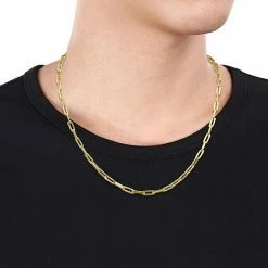 Stella Grace Men's 14k Gold Oval Link Chain Necklace -Stella Grace Sales unnamed file 8484
