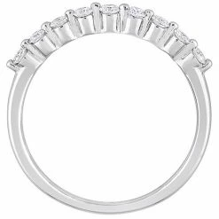Stella Grace Platinum Over Silver 1/3 Carat T.W. Lab-Grown Diamond Semi-Eternity Ring 4 Stella Grace Platinum Over Silver 1/3 Carat T.W. Lab-Grown Diamond Semi-Eternity Ring -Stella Grace Sales unnamed file 851