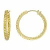 Stella Grace 10k Gold Citrine Inside-Out Hoop Earrings