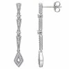 Stella Grace 10k White Gold 1/5 Carat T.W. Diamond Dangle Earrings