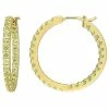 Stella Grace 10k Gold Peridot Inside-Out Hoop Earrings