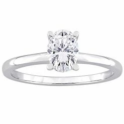 Stella Grace Sterling Silver Lab-Created Moissanite Solitaire Ring