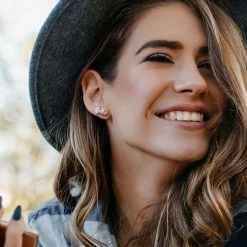 Stella Grace 10k Rose Gold Morganite, Aquamarine & 3/8 Carat T.W. Diamond Stud Earrings 9 Stella Grace 10k Rose Gold Morganite, Aquamarine & 3/8 Carat T.W. Diamond Stud Earrings -Stella Grace Sales unnamed file 8785