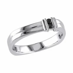 Stella Grace Sales 32 Stella Grace Sterling Silver Sapphire Men's Band