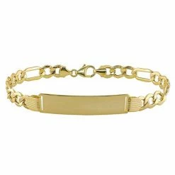 Stella Grace Sales 20 Stella Grace Men's 10k Gold Figaro Link ID Bracelet