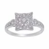 Stella Grace 10k White Gold 1/7 Carat T.W. Diamond Vintage Ring