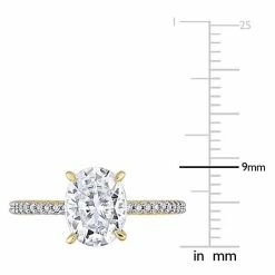 Stella Grace 14k Gold 2 Carat T.W. Lab-Created Moissanite & 1/10 Carat T.W. Diamond Engagement Ring -Stella Grace Sales unnamed file 90