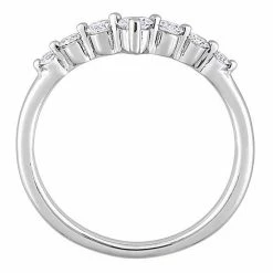 Stella Grace Platinum Over Sterling Silver 3/8 Carat T.W. Lab-Grown Diamond Chevron Ring 4 Stella Grace Platinum Over Sterling Silver 3/8 Carat T.W. Lab-Grown Diamond Chevron Ring -Stella Grace Sales unnamed file 910