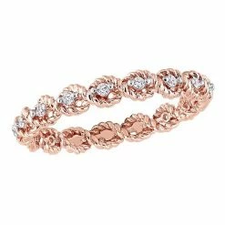 Stella Grace 10k Gold 1/6 Carat T.W. Diamond Infinity Eternity Ring White