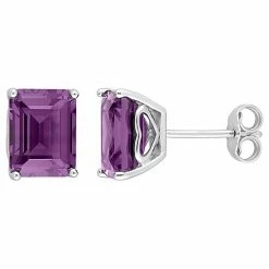 Stella Grace Sterling Silver & Gemstone Stud Earrings Created Blue Spinel -Stella Grace Sales unnamed file 937