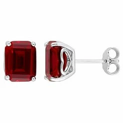 Stella Grace Sterling Silver & Gemstone Stud Earrings Created Blue Spinel -Stella Grace Sales unnamed file 938