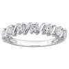 Stella Grace Sterling Silver 3/4 Carat T.W. Lab-Created Moissanite Semi-Eternity Band