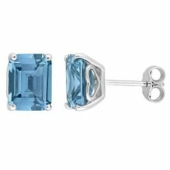 Stella Grace Sterling Silver & Gemstone Stud Earrings Created Blue Spinel -Stella Grace Sales unnamed file 940