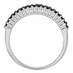 Stella Grace Sterling Silver 1/5 Carat T.W. Black Diamond Anniversary Band -Stella Grace Sales unnamed file 946