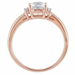Stella Grace 10k Rose Gold Lab-Created White Sapphire & Diamond Accent Engagement Ring 6 Stella Grace 10k Rose Gold Lab-Created White Sapphire & Diamond Accent Engagement Ring -Stella Grace Sales unnamed file 954