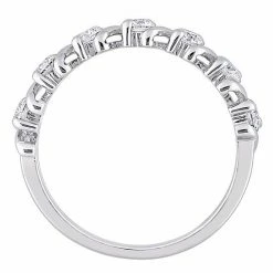 Stella Grace Sterling Silver 3/4 Carat T.W. Lab-Created Moissanite Semi-Eternity Band -Stella Grace Sales unnamed file 96