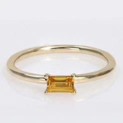 Stella Grace 10k Gold Yellow Sapphire Stackable Ring 15 Stella Grace 10k Gold Yellow Sapphire Stackable Ring -Stella Grace Sales unnamed file 990